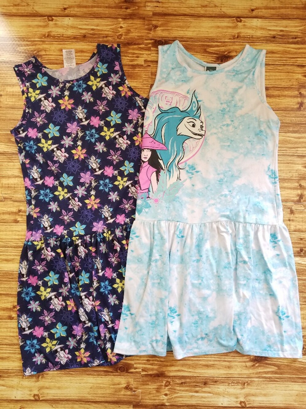 Disney Raya and the Last Dragon Girls Drop Waist Dress 2-Pack Size XL 14/16